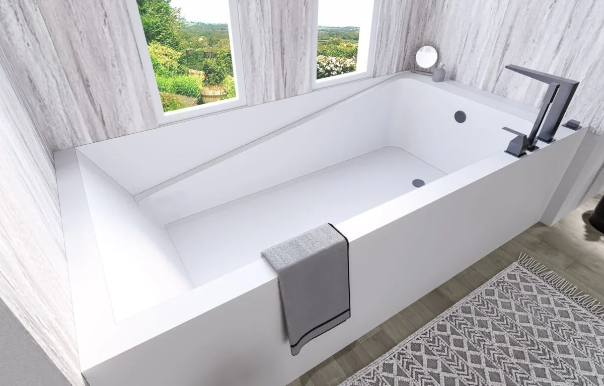 Cascade Deck Mount Alcove Tub