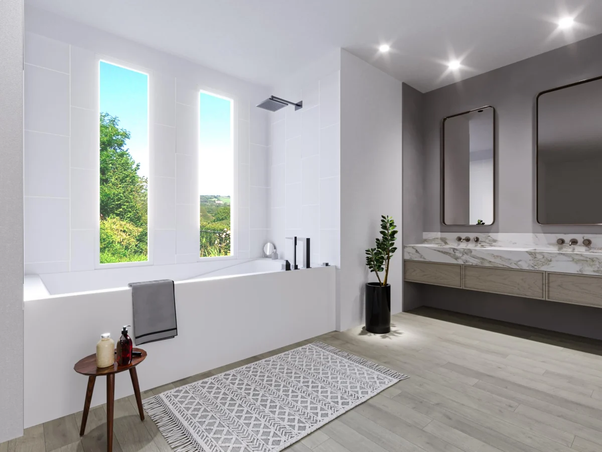Cascade Deck Mount Alcove Tub