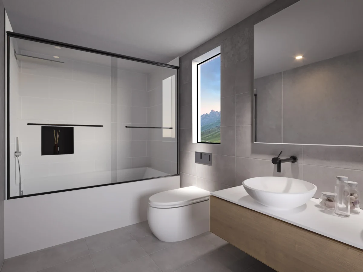 Rainier Deluxe Sliding Tub Shower Door