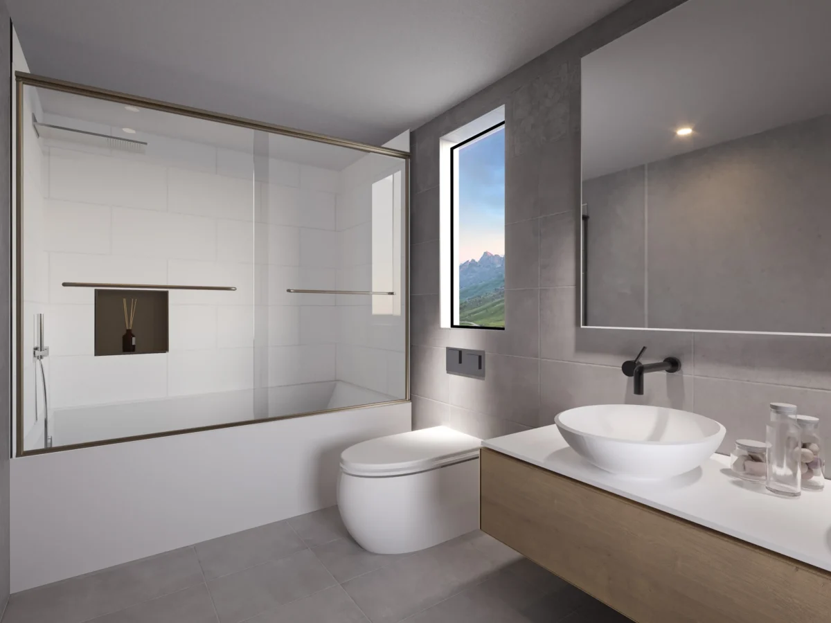 Rainier Deluxe Sliding Tub Shower Door