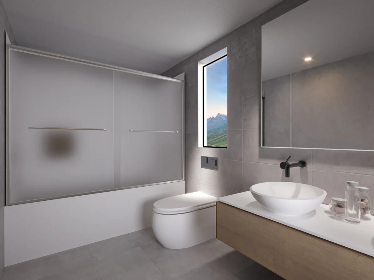 Rainier Deluxe Sliding Tub Shower Door