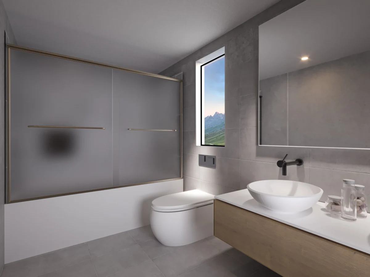 Rainier Deluxe Sliding Tub Shower Door