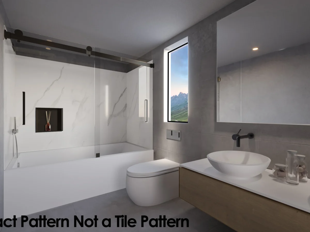 Pacific Sliding Tub Shower Door