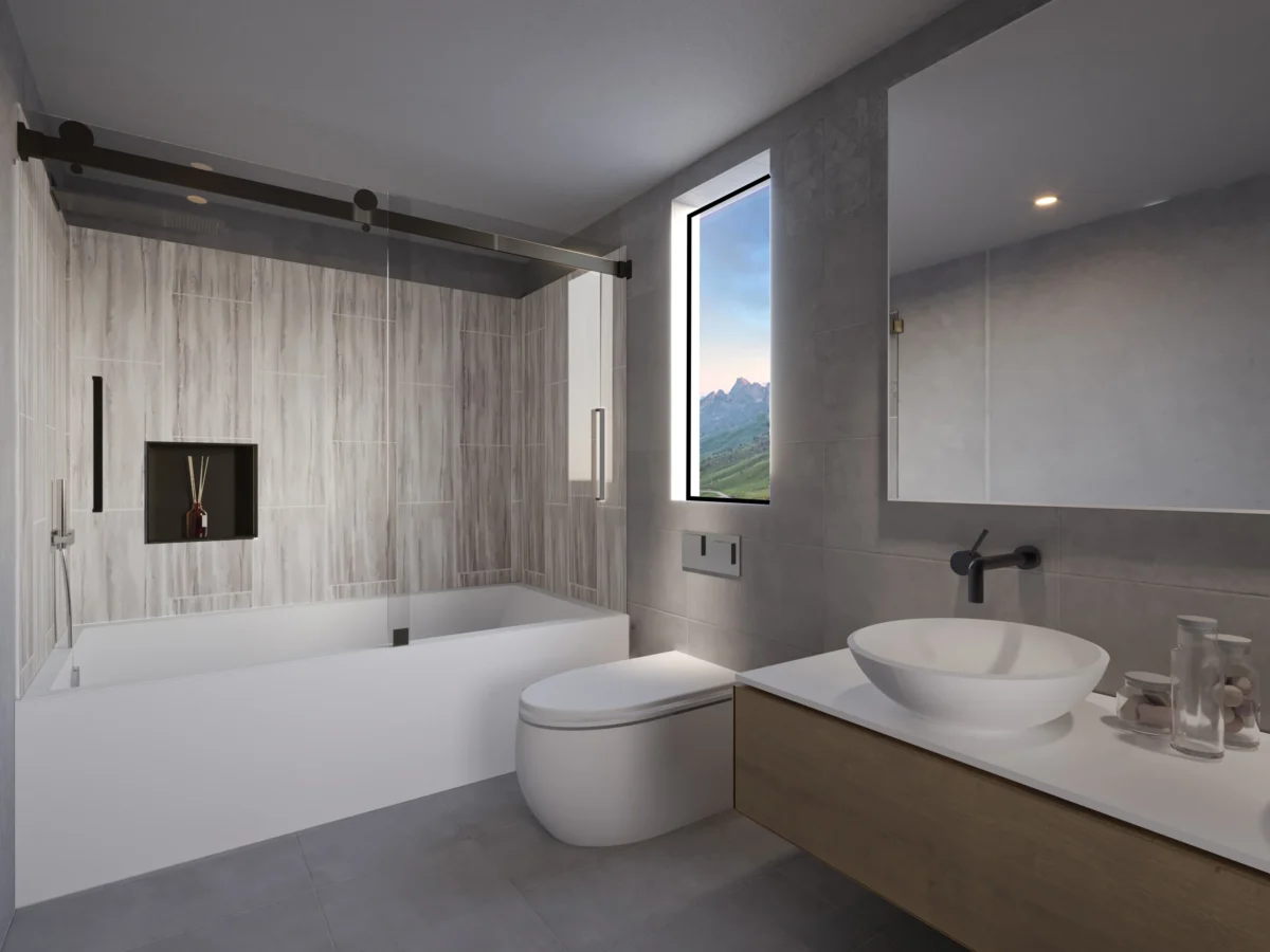 Pacific Sliding Tub Shower Door