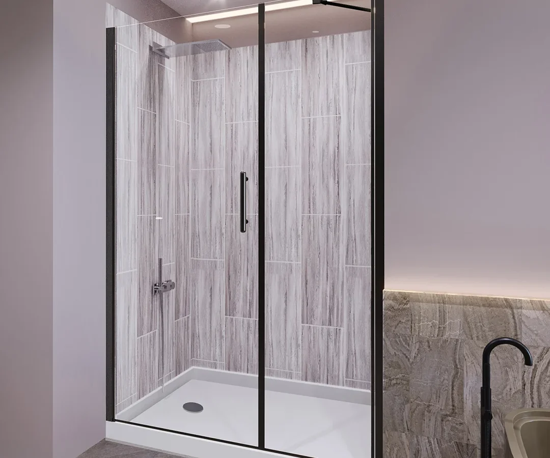 Salishan Swing Shower Door and Panel