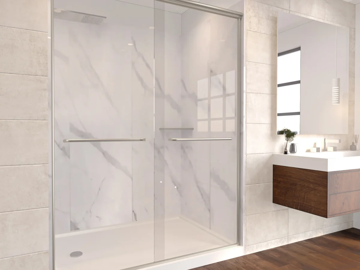 Rainier Deluxe Sliding Shower Door