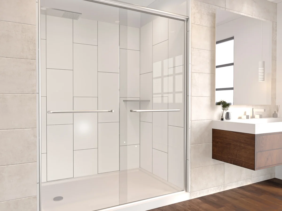 Rainier Deluxe Sliding Shower Door