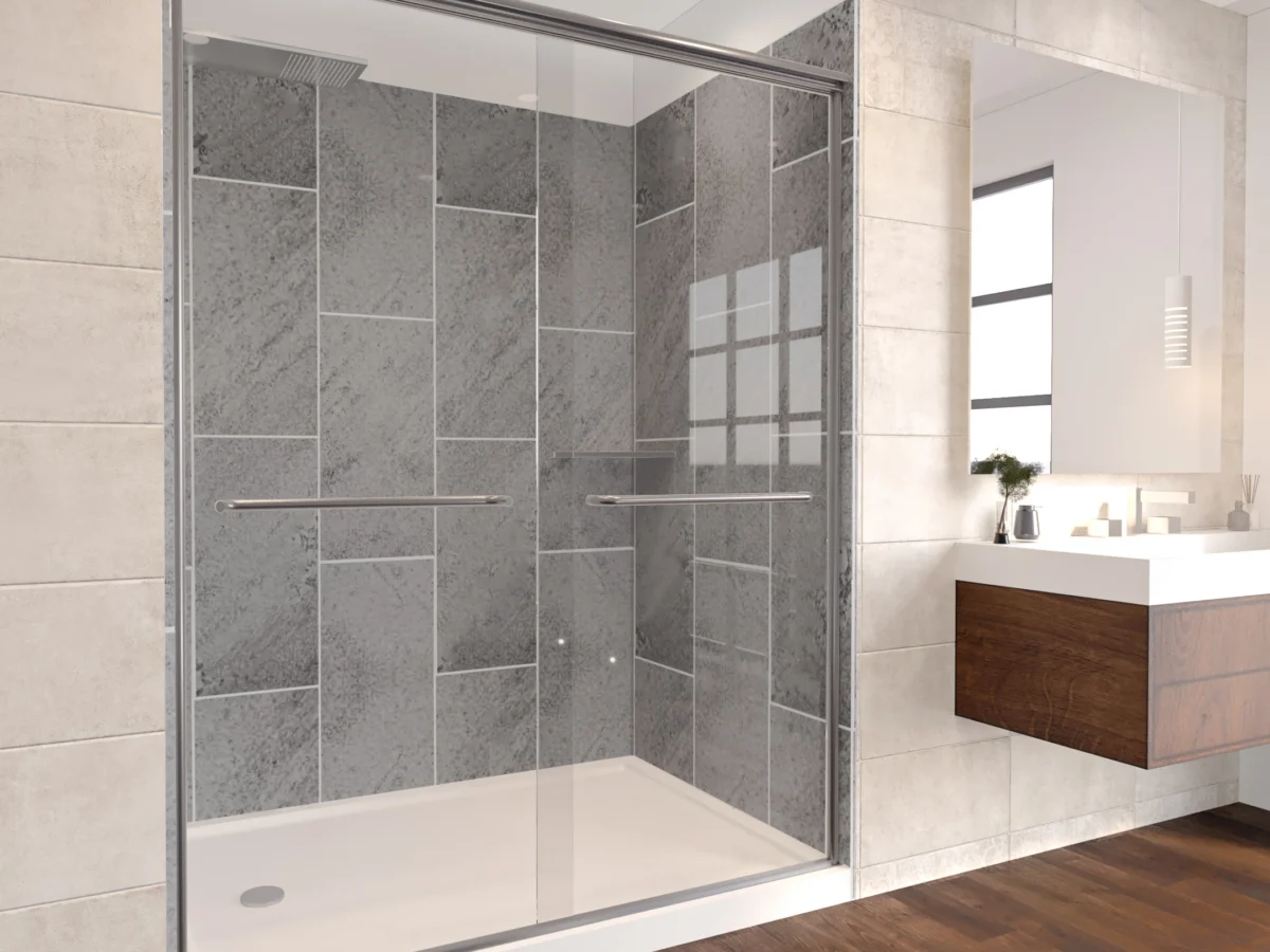 Rainier Deluxe Sliding Shower Door