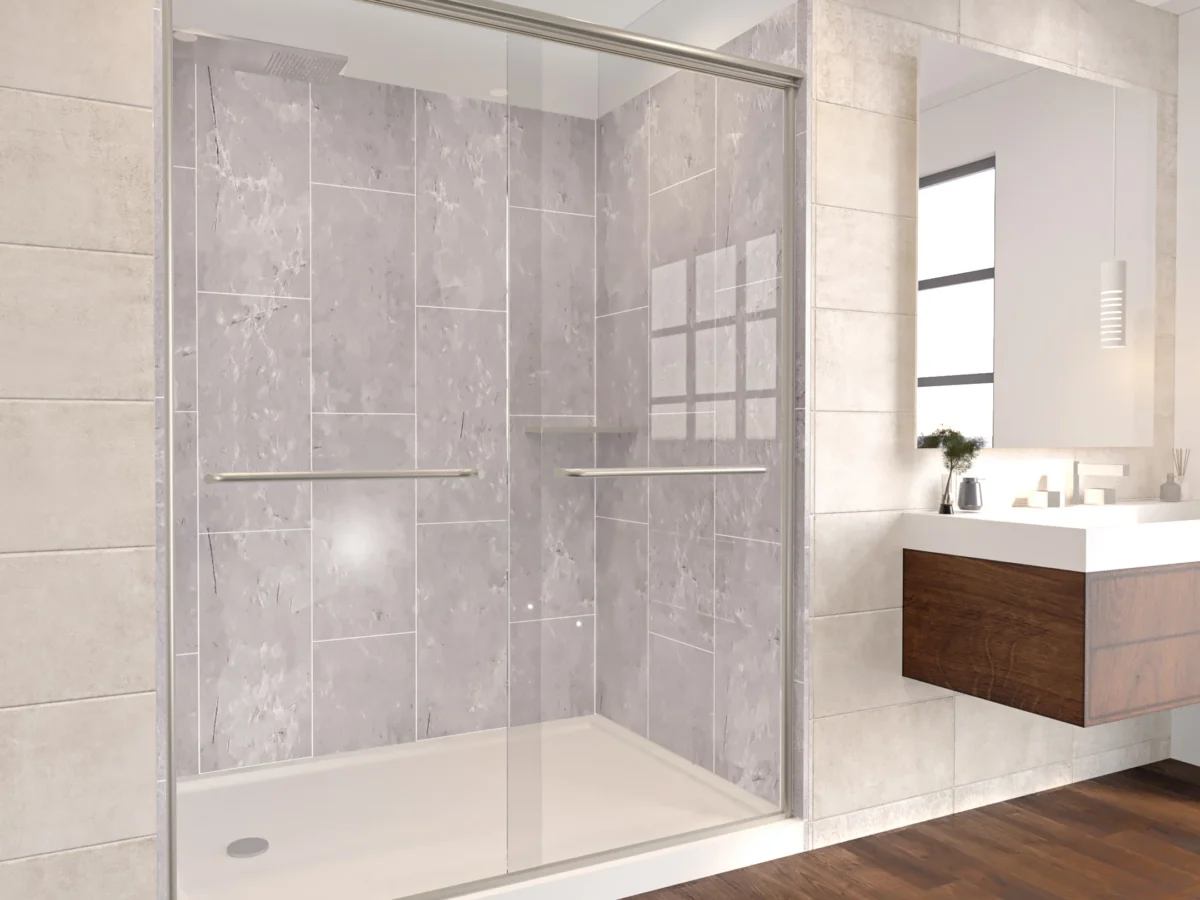 Rainier Deluxe Sliding Shower Door