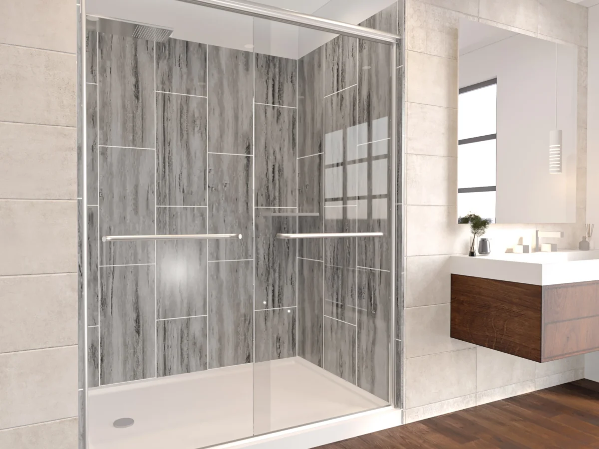 Rainier Deluxe Sliding Shower Door