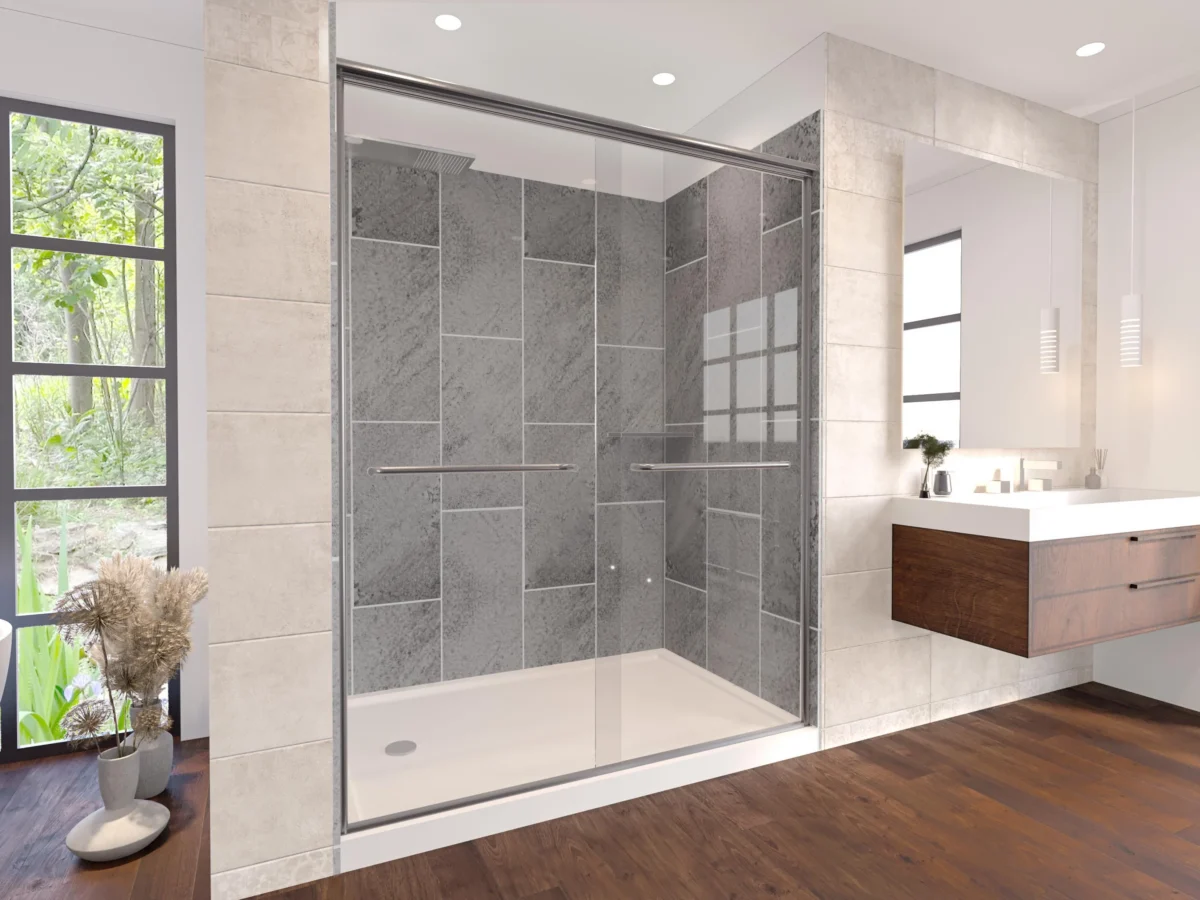 Rainier Deluxe Sliding Shower Door